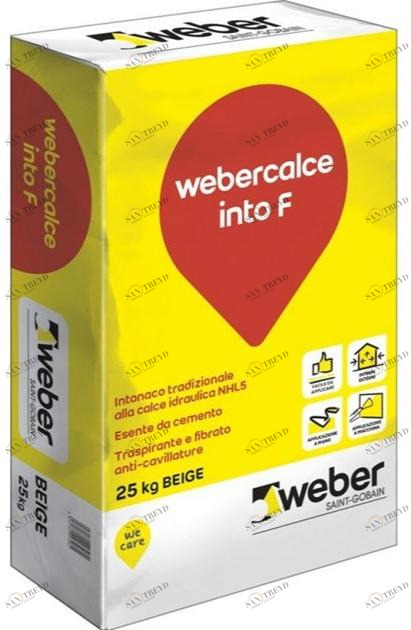 Saint-Gobain Weber Традиционная штукатурка из натуральной гидравлической извести Webercalce sun-id-1385379