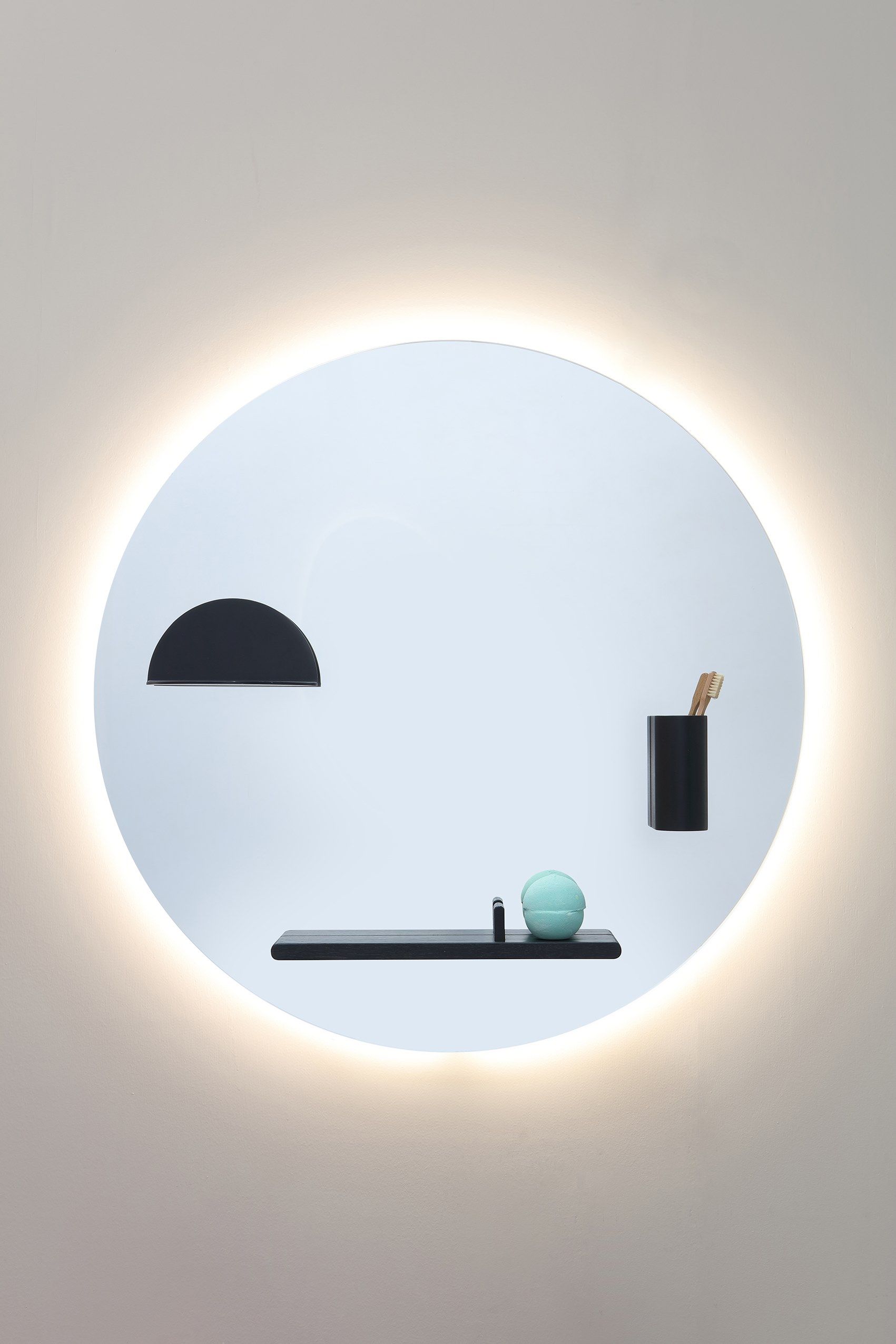 Круглое зеркало с магнитными аксессуарами Azzurra Ceramica Franky ARCH-00137775 - Вид №4