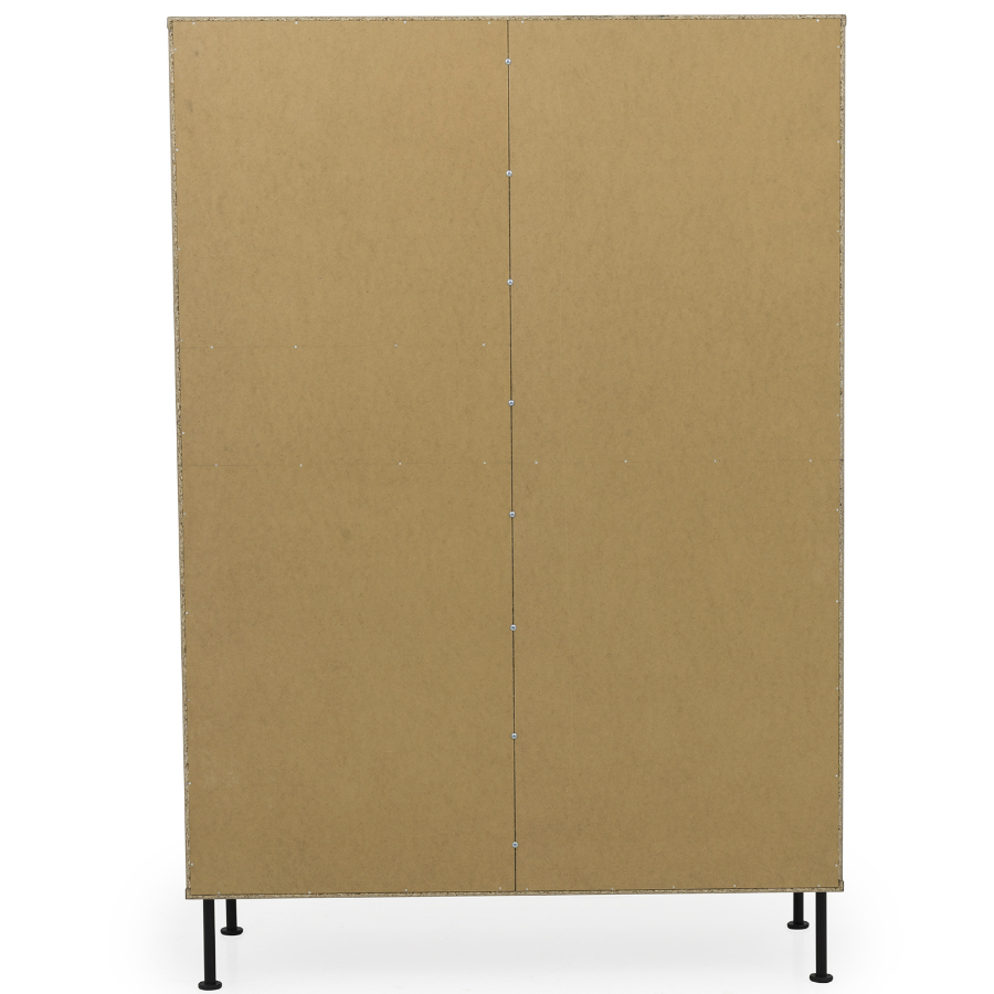 Шкаф Tenzo Daxx, 161х110х43 см, меламин/металл, серо-коричневый 7171334 - Вид №4