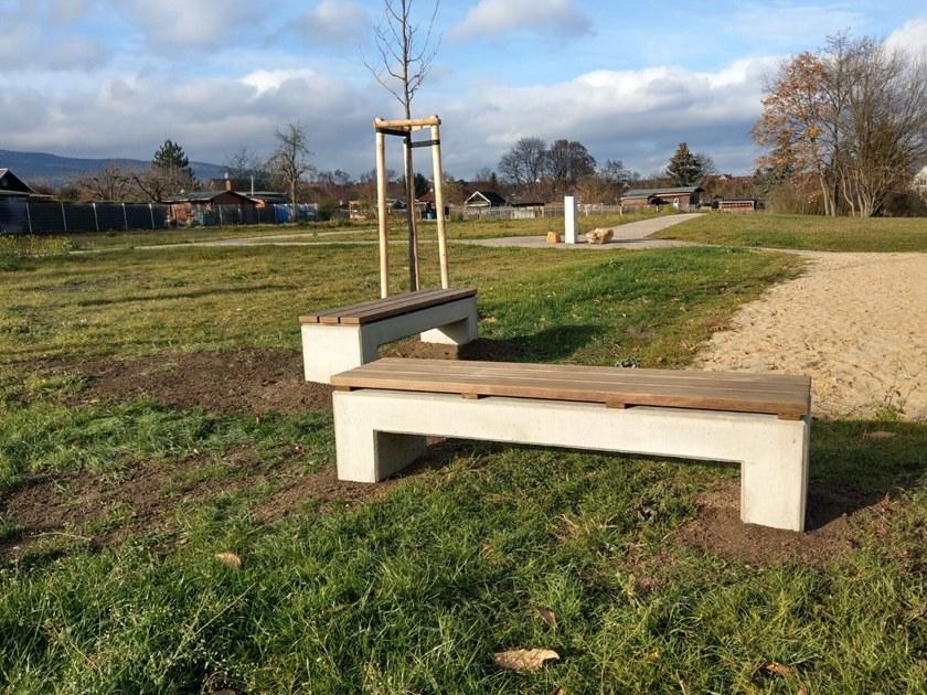 CO33 Бетонная скамейка без спинки Angulus Gb3.2h - Вид №4