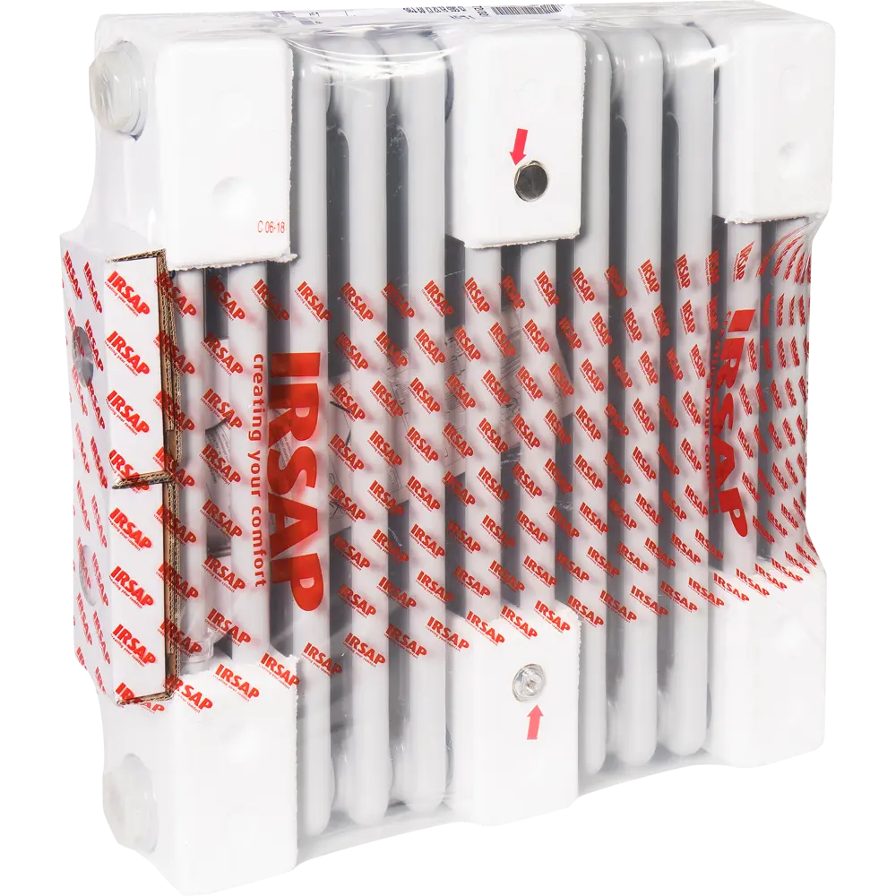 Радиатор трубчатый Irsap Tesi RT305651203A430 500/100 12 секций боковое подключение сталь серый 81990706 STLM-2198599 - Вид №5