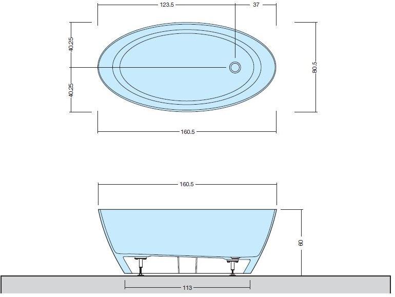 DISENIA Отдельностоящая овальная ванна Lake sun-id-1356244 - Вид №5