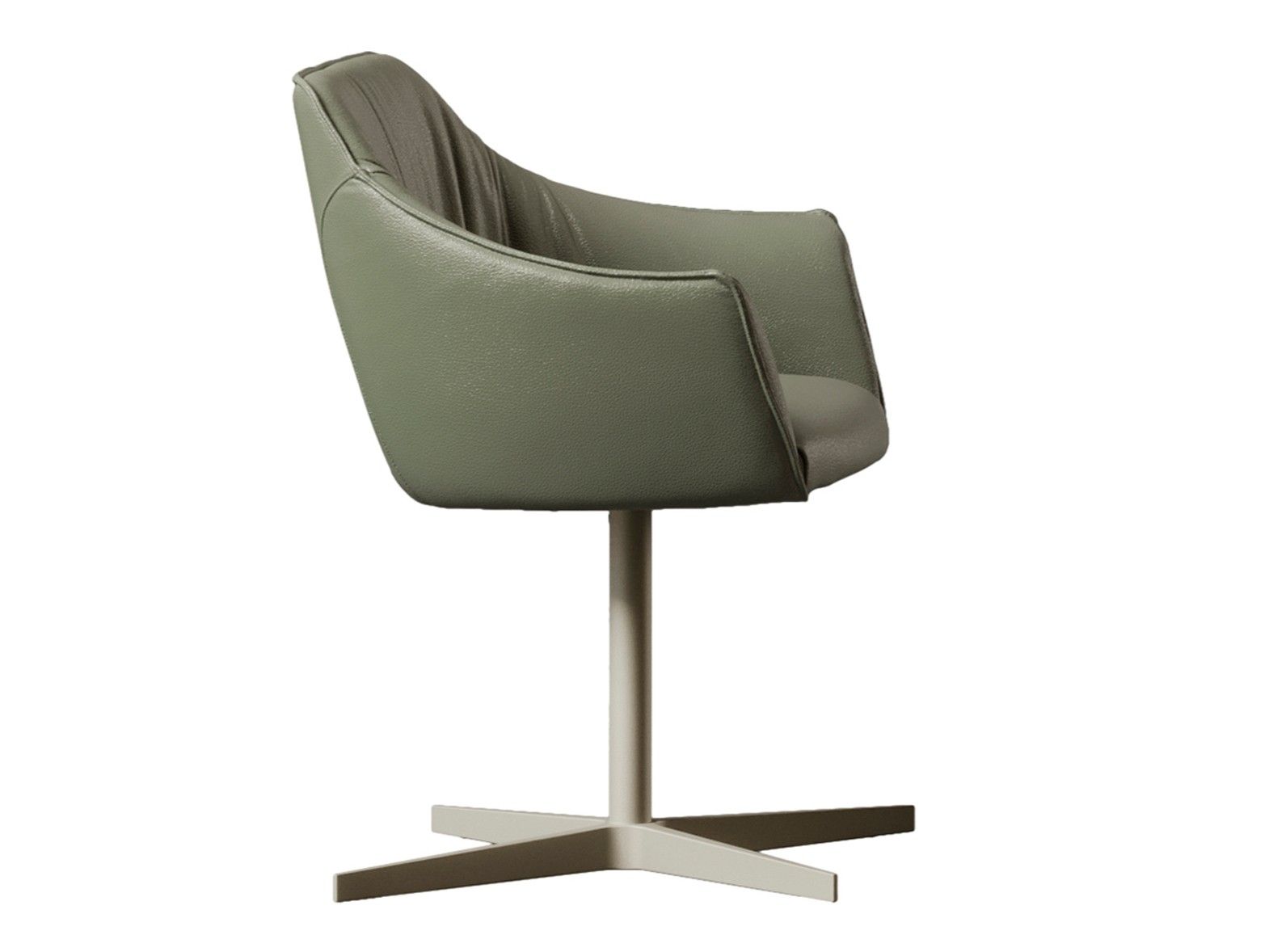 Спицевое кожаное кресло с подлокотниками EFORMA эпоха ARCH-00093566