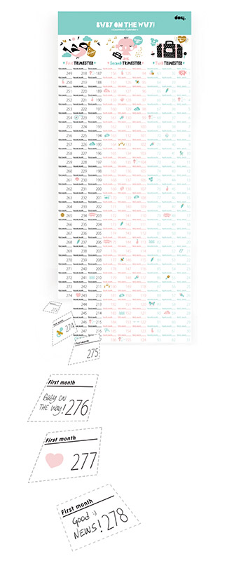 DOBCBAS Календарь для беременных baby on the way Doiy  - Вид №1