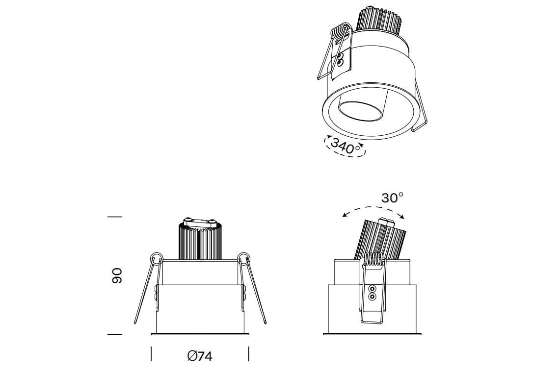 Регулируемый светодиодный прожектор Olev TINY ADJUSTABLE ARCH-00131292 - Вид №2