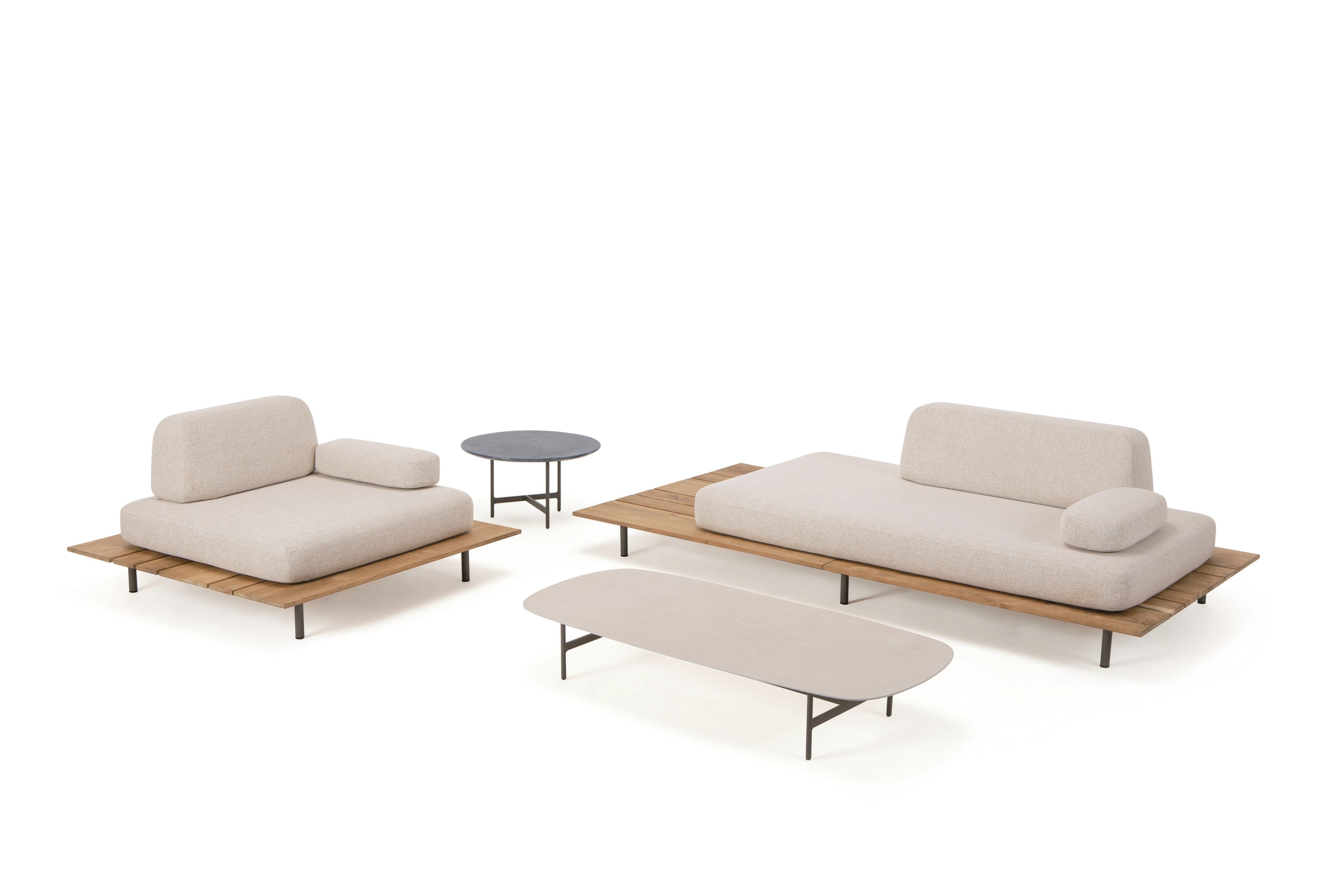 Керамический овальный журнальный столик Ethimo Calipso ARCH-00063176 - Вид №3