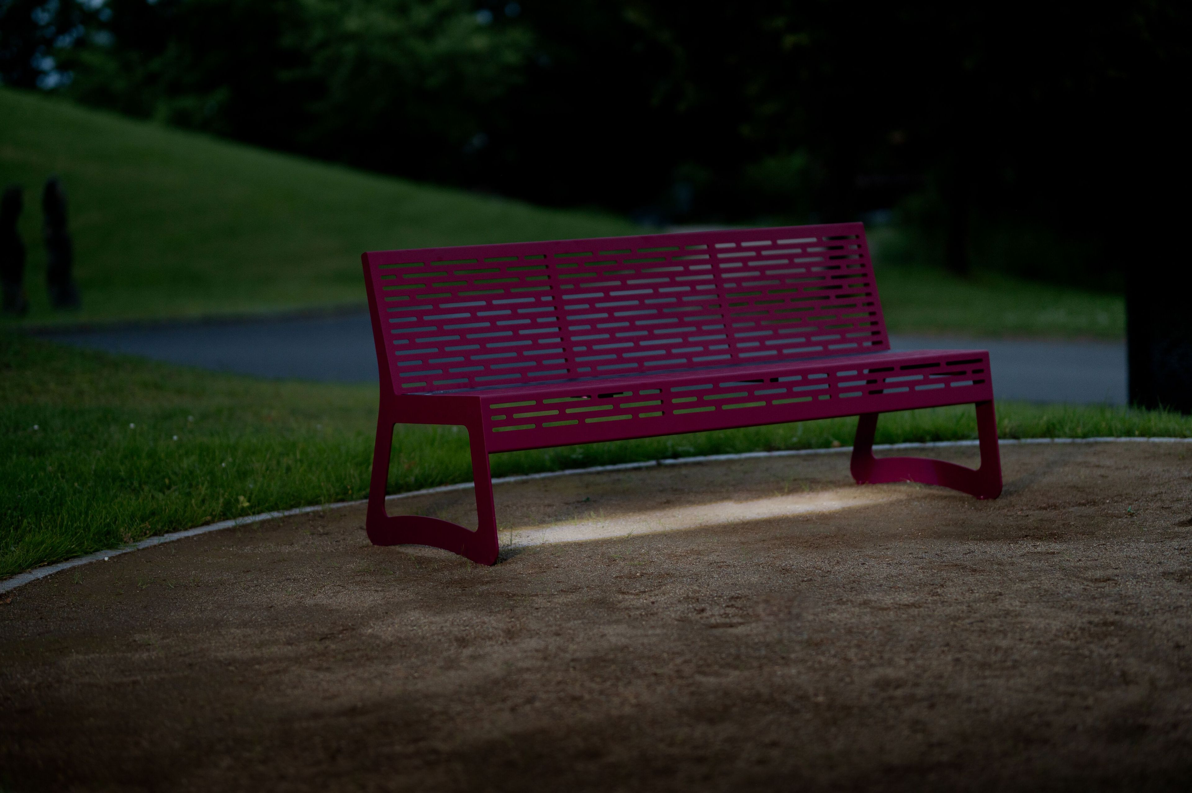 Скамья из нержавеющей стали со встроенным освещением BENKERT BANKE Chalidor ARCH-00137025 - Вид №1