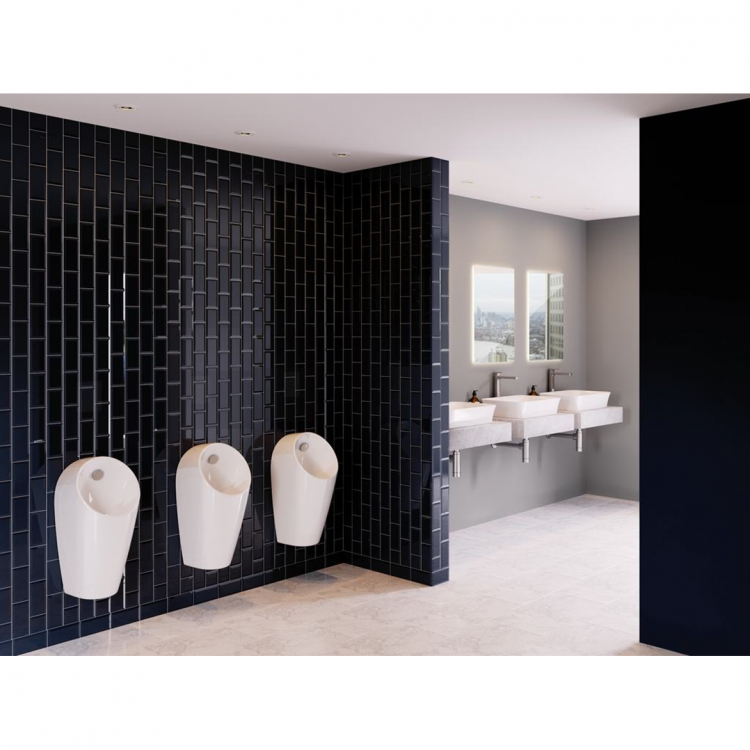 E189701 MAXI Smart E-Hybrid Писсуар со встроенным датчиком, задняя подводка Ideal Standard SPHERO - Вид №8