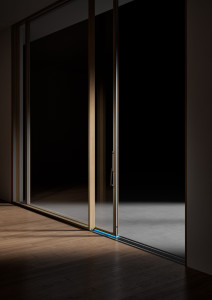 Магнитная левитация деревянная раздвижная дверь-окно