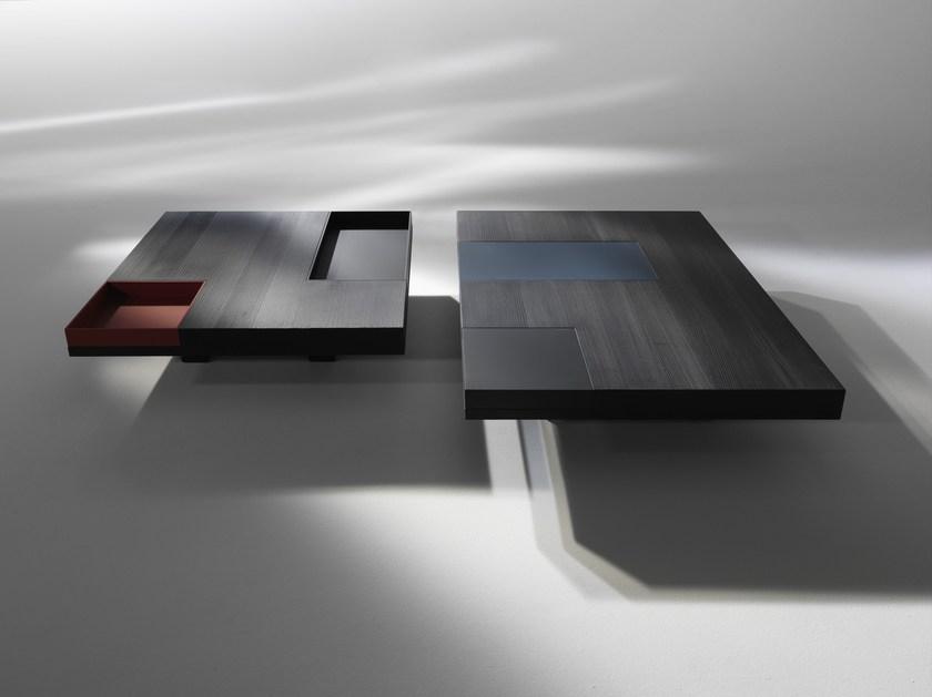 ALBEDO Низкий прямоугольный журнальный столик из лиственницы  Ny120lb  - Вид №8