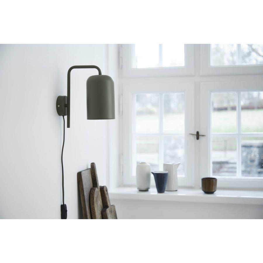 Лампа настенная Chill, 25хD11 см, зеленая матовая с зеленым шнуром Frandsen 4303346011 - Вид №1