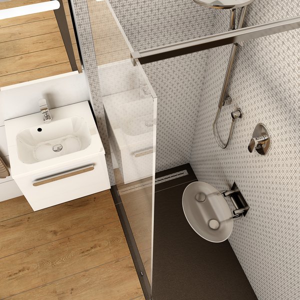 Универсальное сиденье для душа OVO-P-CLEAR/BLACK Ravak B8F0000042 - Вид №9