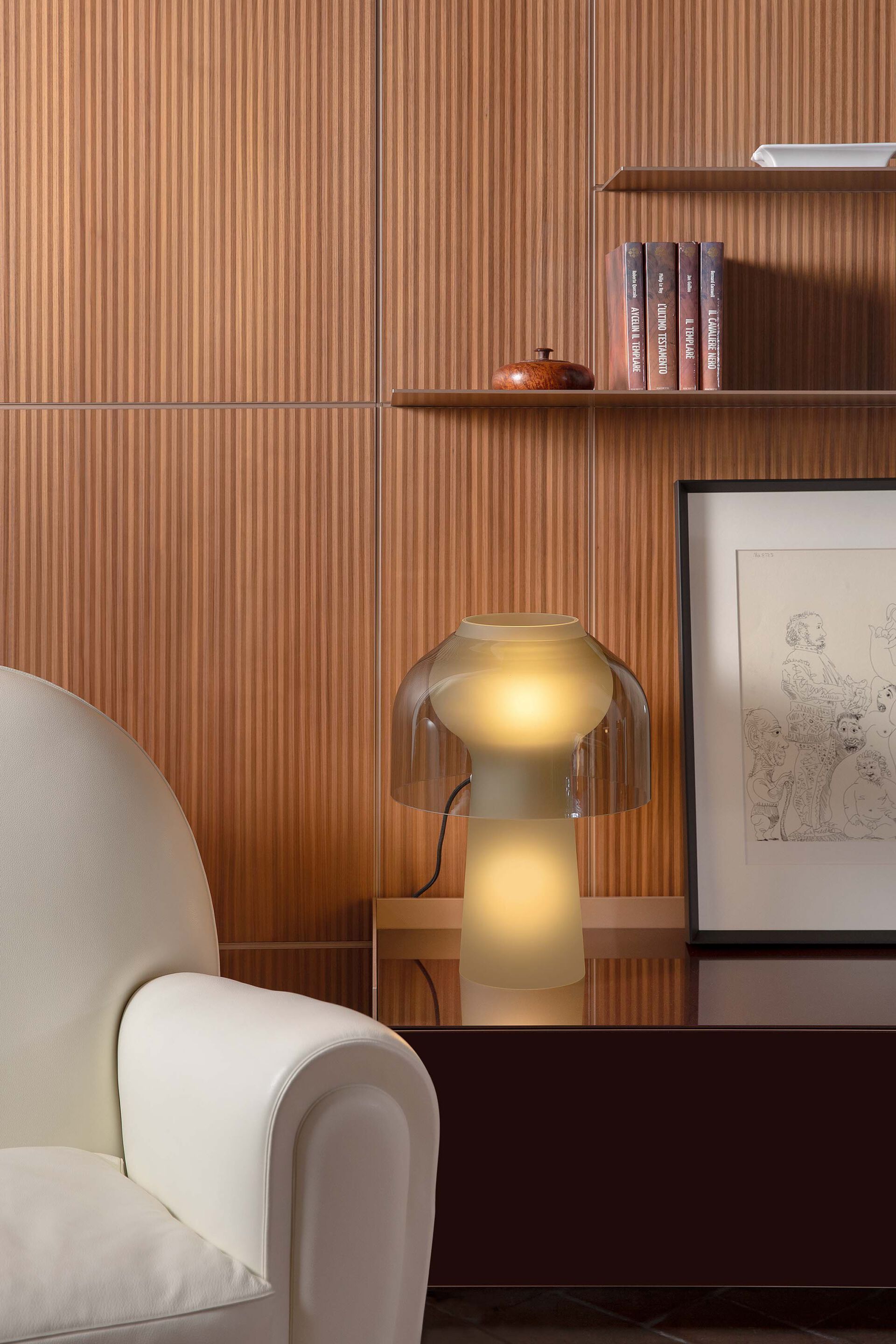 Стеклянная светодиодная настольная лампа Karman LILLY ARCH-00052072 - Вид №8