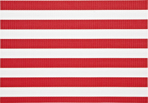 10623322 Harman Салфетка подстановочная 33х48см "Пляжная полоска", красный ПВХ
