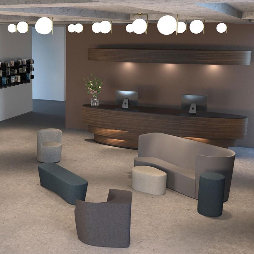 Moroso Овальный пуф из ткани Taba sun-id-1451087 - Вид №4