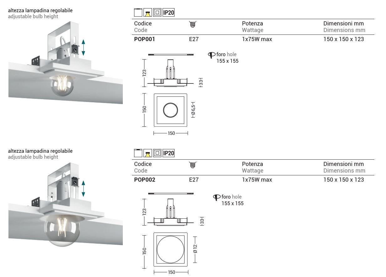 Металлический утопленный светодиодный прожектор Rossini Illuminazione POP ARCH-00132094 - Вид №7
