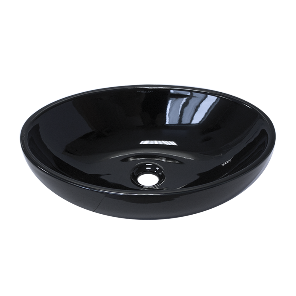 RNGSLWB02C Накладной умывальник Cut Black SANITA LUXE Ringo - Вид №2