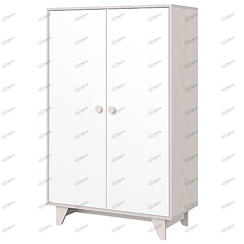 Шкаф двухдверный детский белый Line ELLIPSE ELLIPSE LINE 257713 Белый Santreyd 