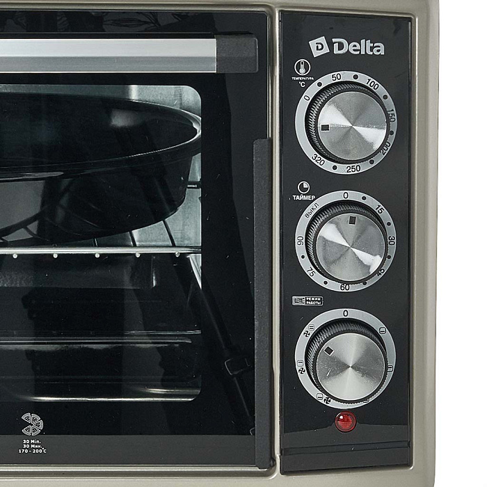 9233355 Мини-печь DELTA D-533 серый STDN-0133273 - Вид №1