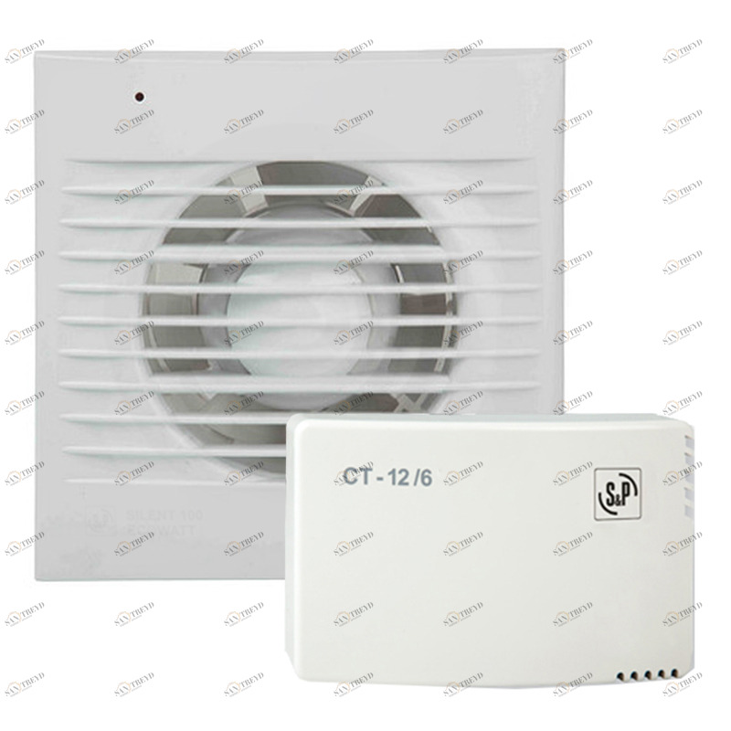 Накладной вентилятор Soler Palau KIT DECOR-100C 12V+CT-12/14 5210306600