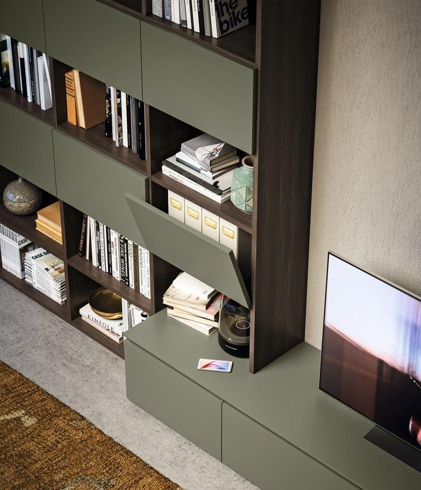 Composit Деревянная оборудованная стена с тумбой под телевизор Day system sun-id-1402558 - Вид №1