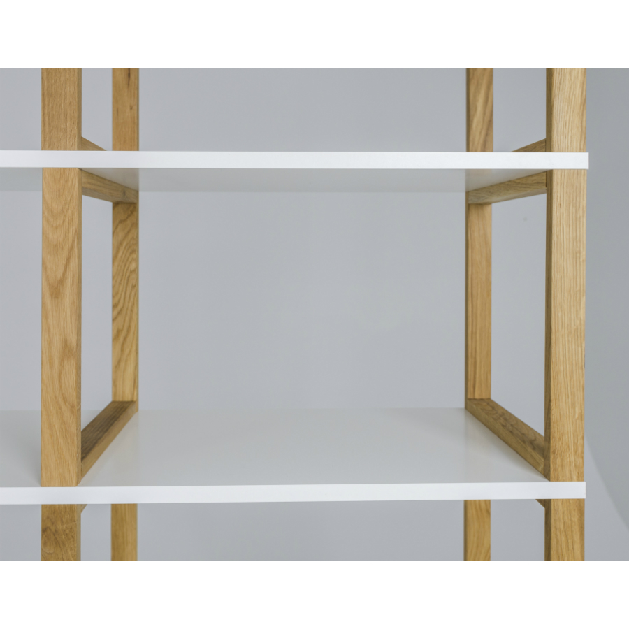 Стеллаж Tenzo Art, 156x120x36 см, дуб, белый 2324001 - Вид №6