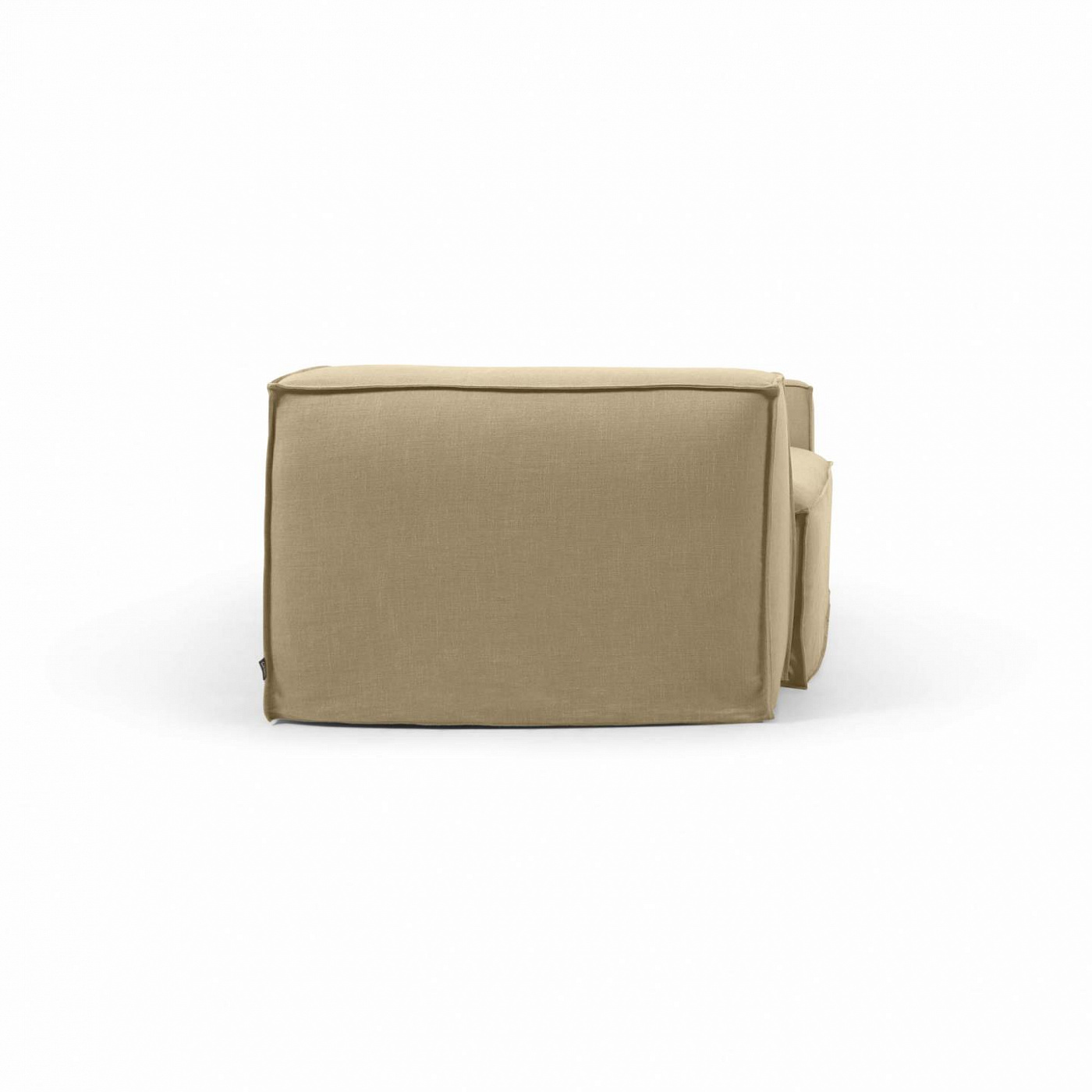 107981 Диван 3-х местный со съемными чехлами из бежевого льна 240 см La Forma Blok - Вид №1