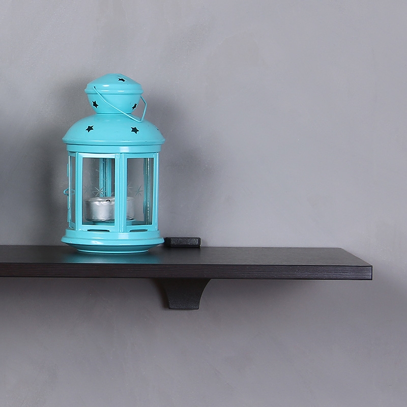 Полка прямоугольная , 600x150x16 мм, дуб венге LJPS0304 Public Steel Россия  - Вид №3