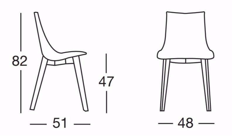 SCAB DESIGN Стул из поликарбоната Zebra sun-id-1360964 - Вид №3