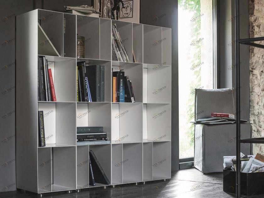 Dall'Agnese Модульный открытый книжный шкаф из листового металла Metal sun-id-1447993
