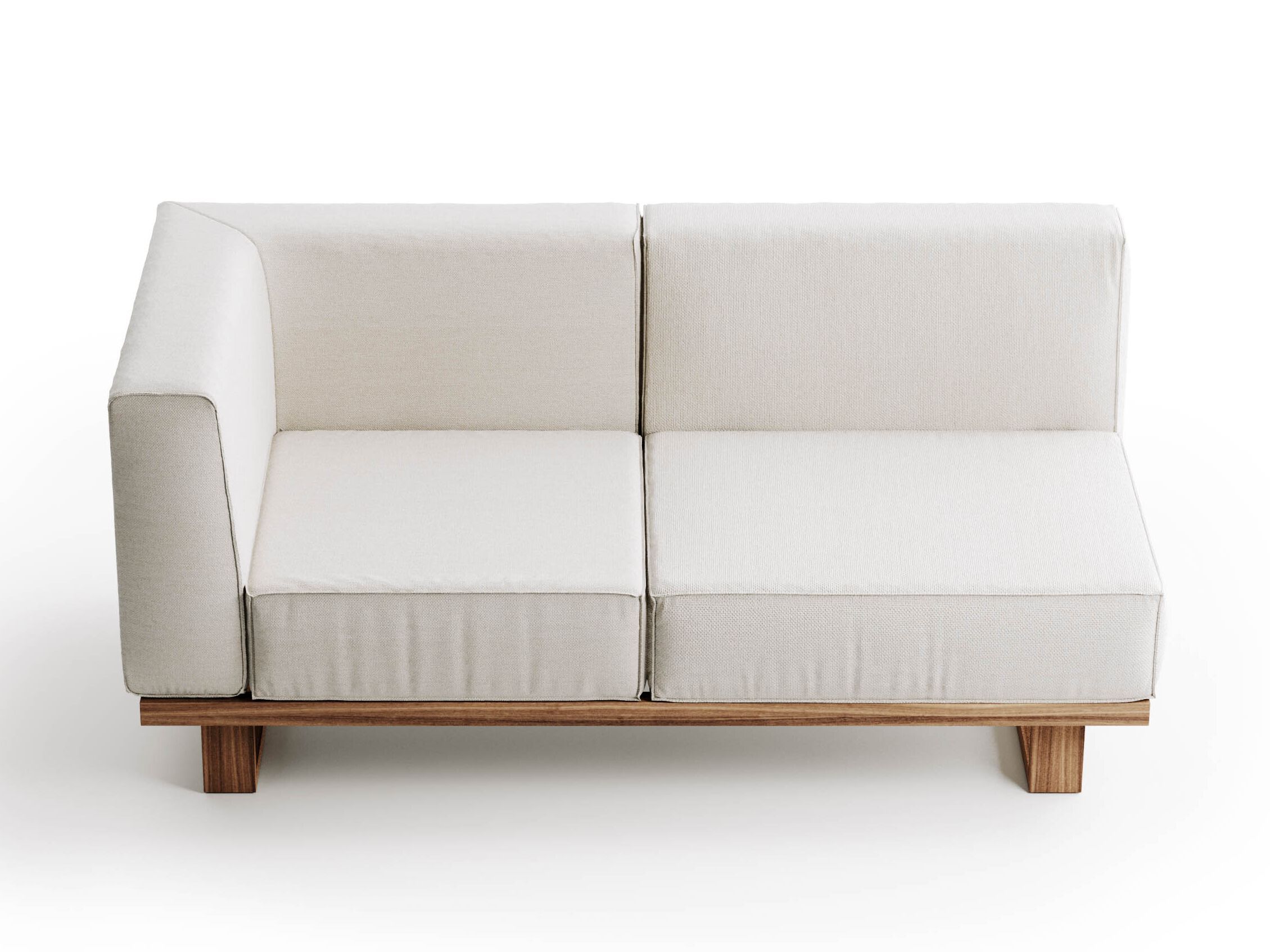 2-местный садовый диван из тикового дерева и ткани Atmosphera 9.Zero ARCH-00061750 - Вид №2