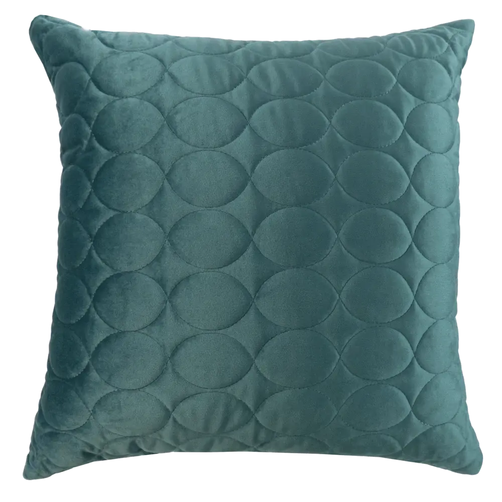 Подушка Овалы 50x50 см цвет бирюза 88110698 STLM-2202736 LINEN WAY 