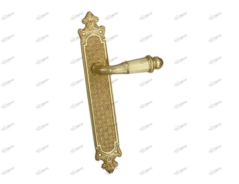 0A4620.000.44 Ручки дверные на пластинах Мат античная латунь Mestre 