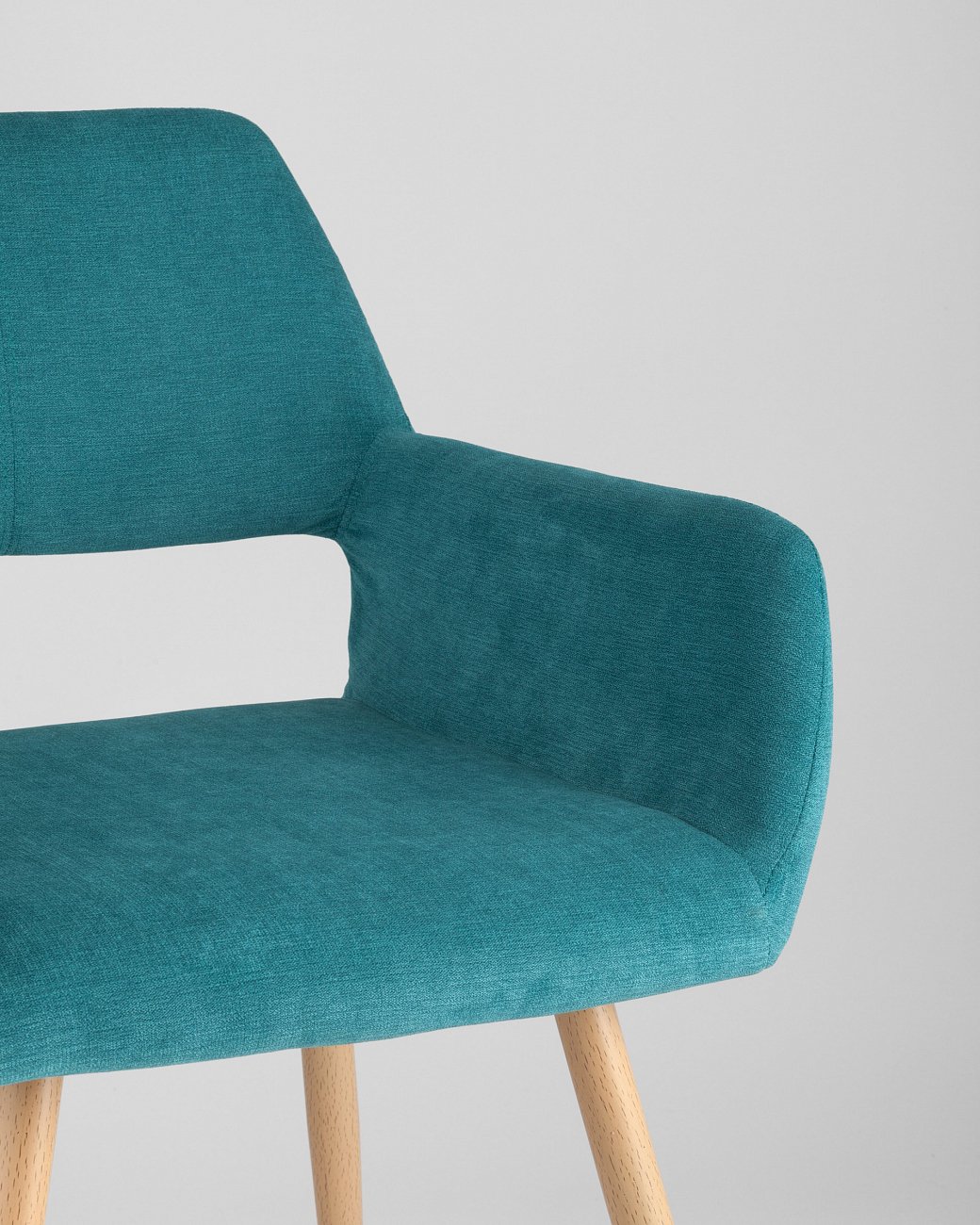 Стул с подлокотниками мягкий мятный "Кромвель" STOOL GROUP ДИЗАЙНЕРСКИЕ 00-3881958 Голубой  - Вид №7