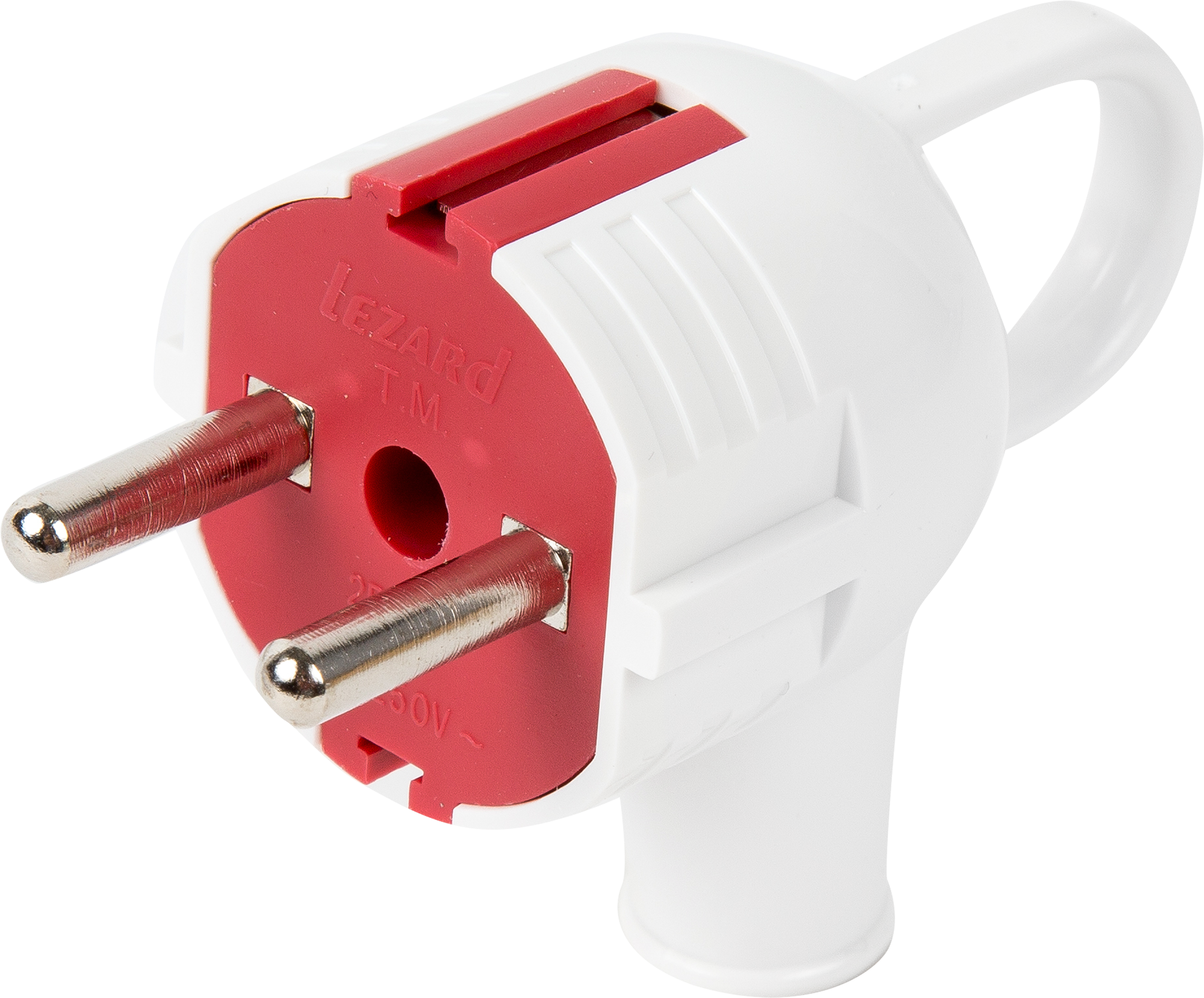 Вилка электрическая Santreyd с заземлением, 16А 250В, красно-белая 12240861 STLM-0001841
