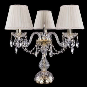 Настольная лампа дизайнерская Infix 5706/3/141/G/SH3A BOHEMIA IVELE ИНТЕРЬЕРНЫЕ 080513 Белый;прозрачный