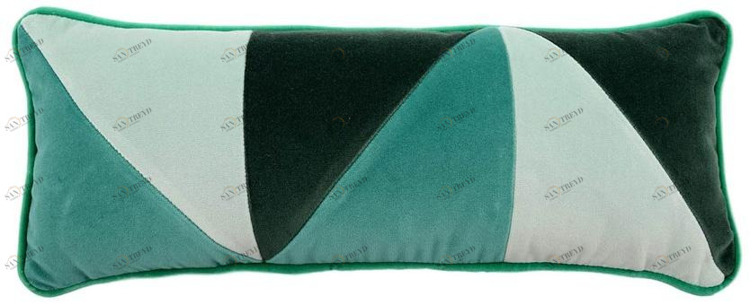 l'Opificio Прямоугольная подушка из хлопка с геометрическими мотивами  482-19 