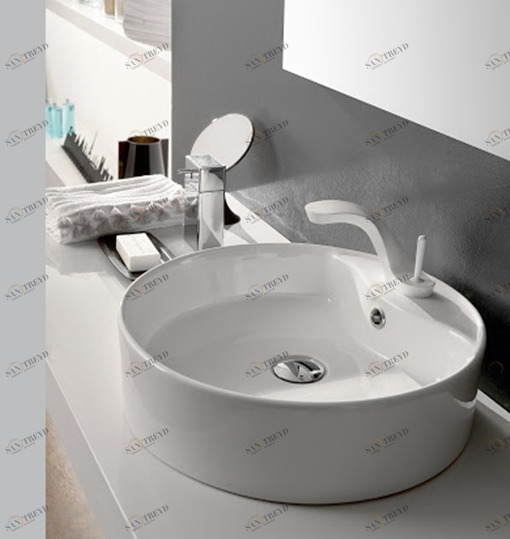 LA431 Накладная раковина на столешницу  овальная Inbani 