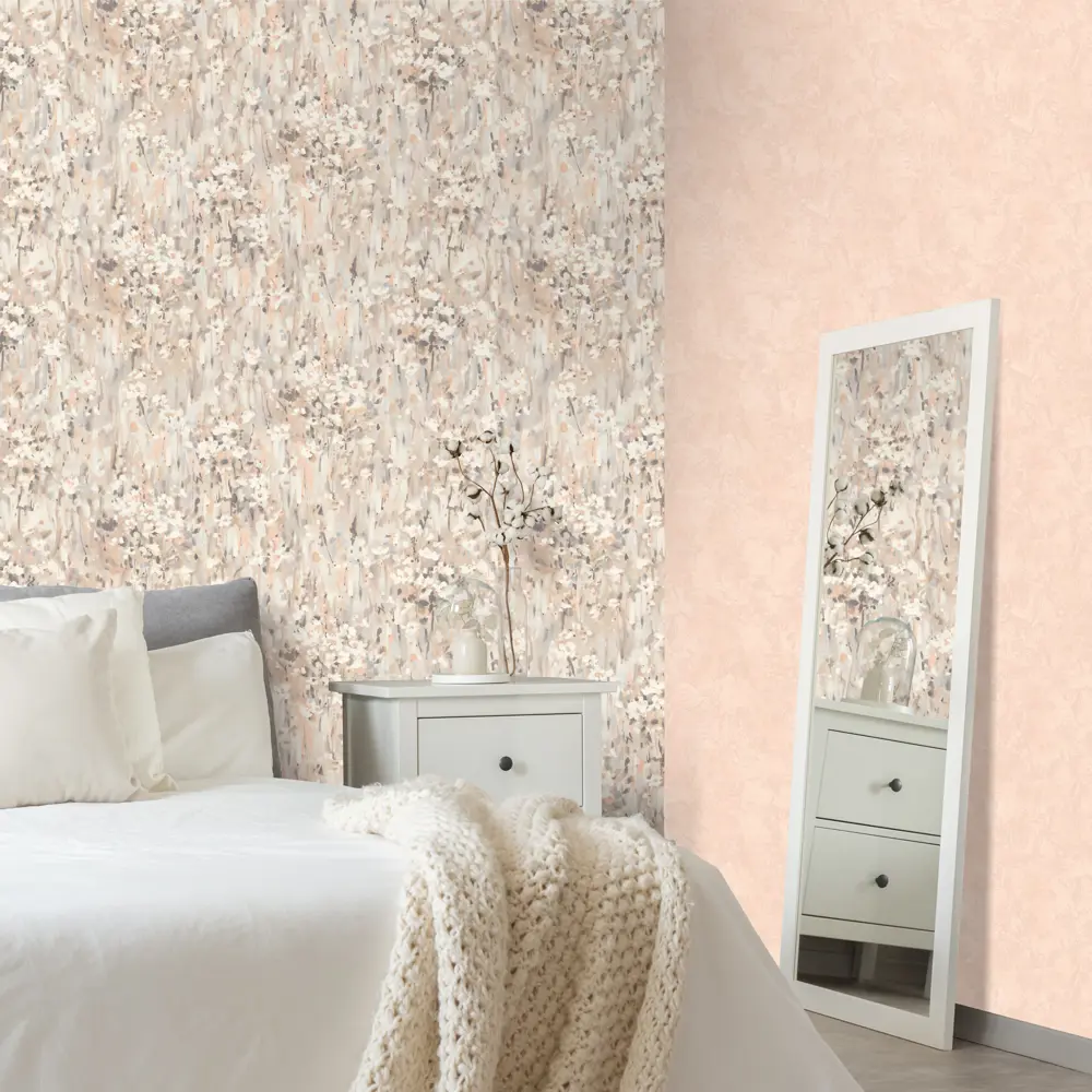 Обои флизелиновые Euro Decor Mone розовые 1.06 м ED7126-06 88478229 STLM-2173385 - Вид №3