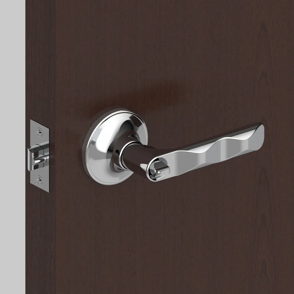 Ручка-защелка 624/ BL Cp-ET с ключом цвет хром FUARO STLM-2208347 - Вид №6