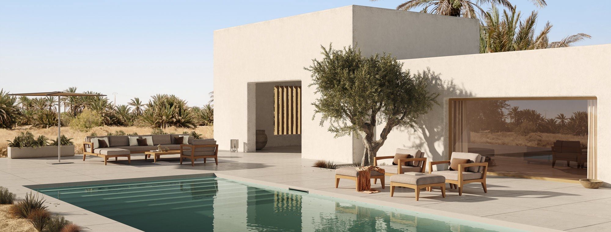 Ткань мягкая Садовая спальная кровать Royal Botania Zenhit lounge ARCH-00012444 - Вид №4