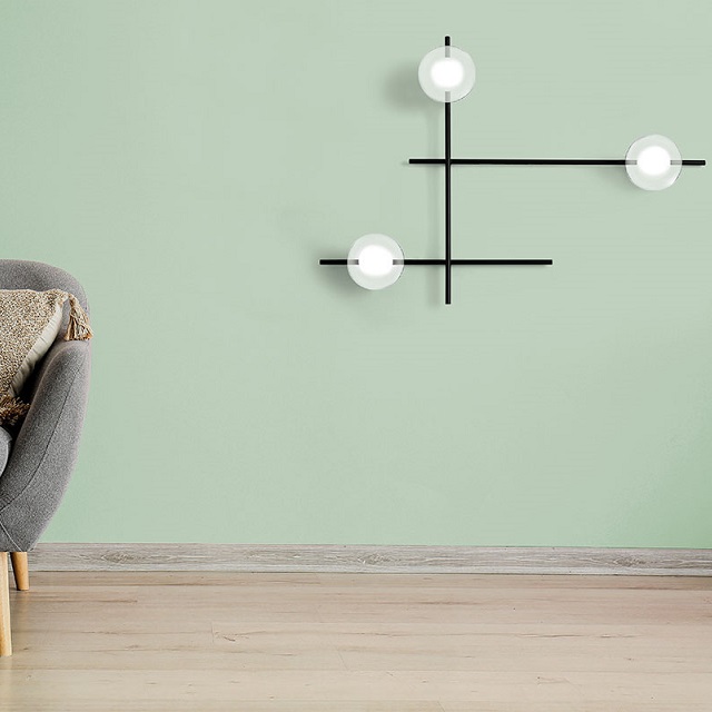 Miloox 1744.219 Настенный светильник с черным каркасом MIKADO. - Вид №3