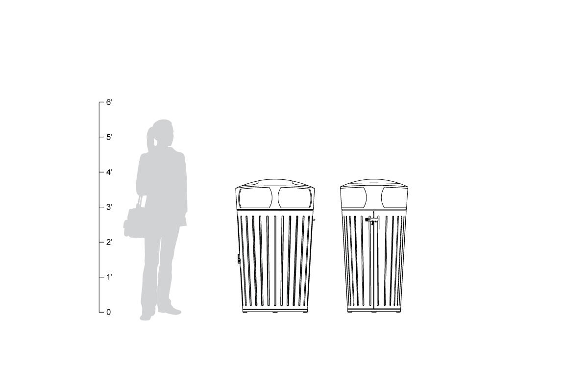 FSRT178 Отправка мусора и контейнер для вторичной переработки  Forms-surfaces  - Вид №13