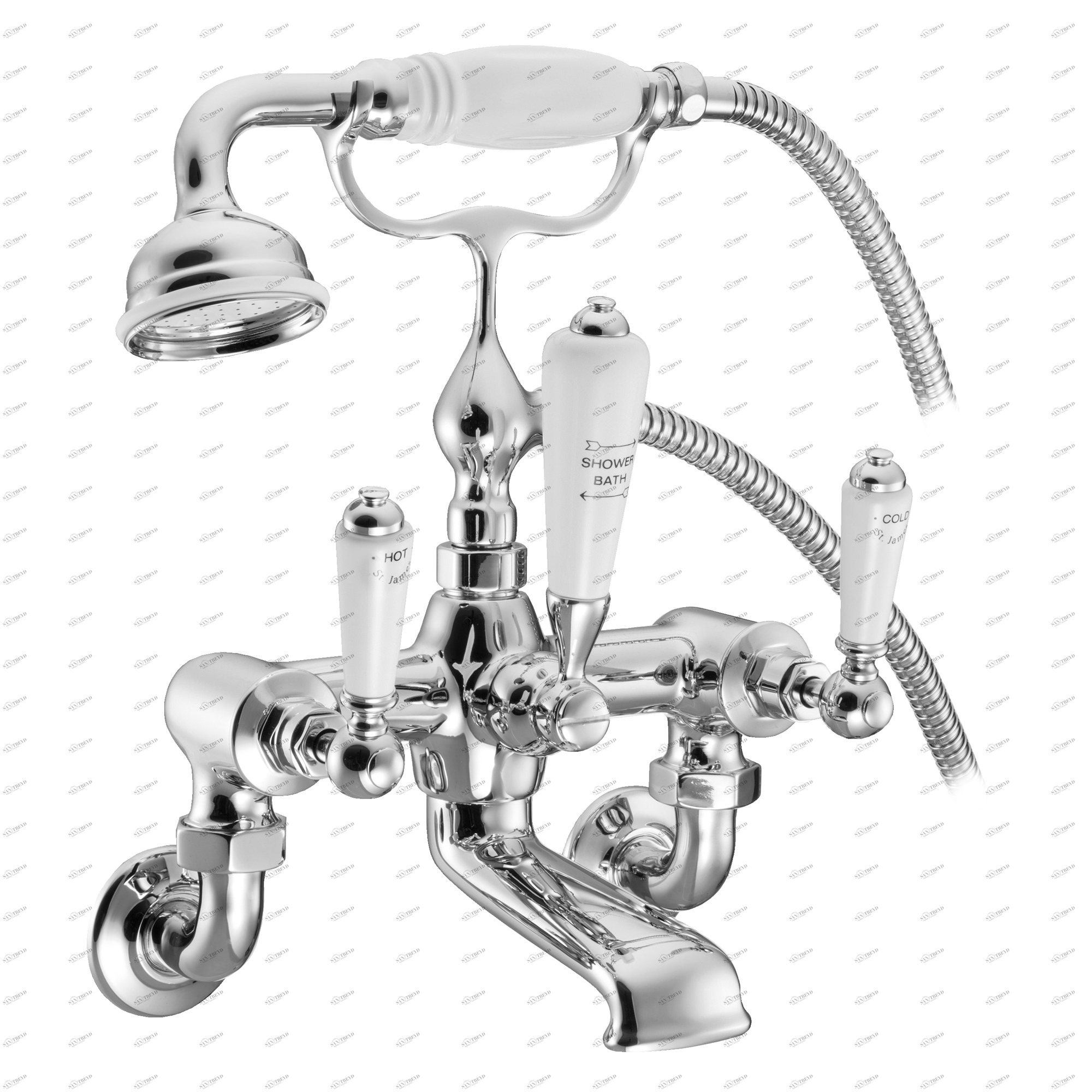 Traditional bathrooms Смеситель для ванны и душа ASCOT 3/4 " Tb350.514.nk 