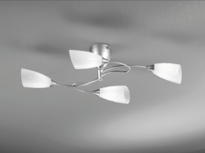 Стеклянный светодиодный потолочный светильник с фиксированной рукояткой