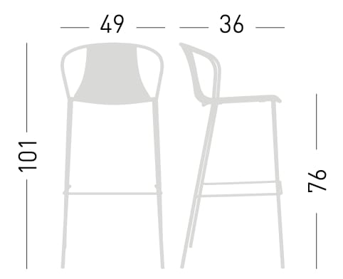 Стул из инженерного пластика GABER Kasia ARCH-00109812 - Вид №4