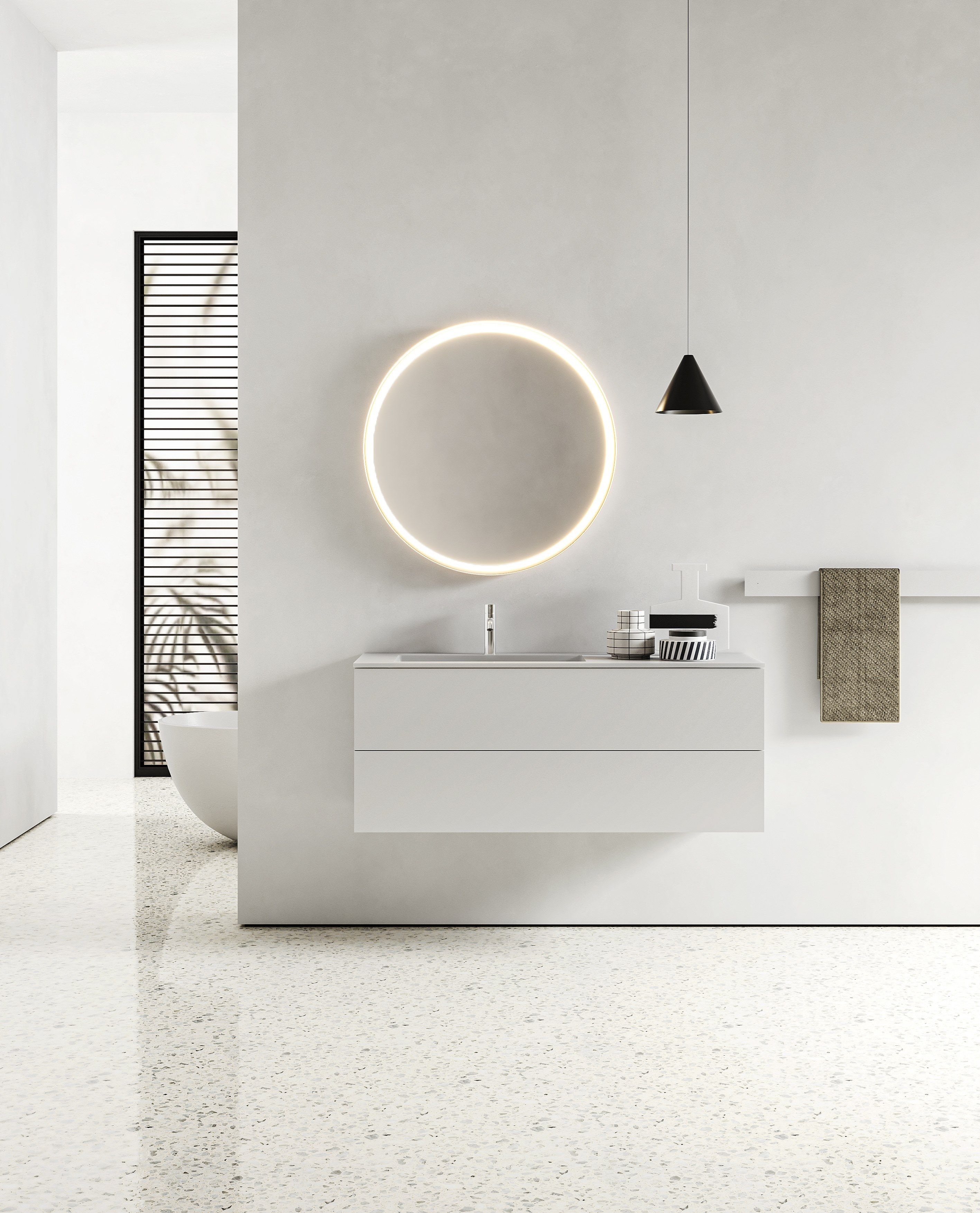 Деревянный подвесной умывальник Moab блок ARCH-00069709 - Вид №2