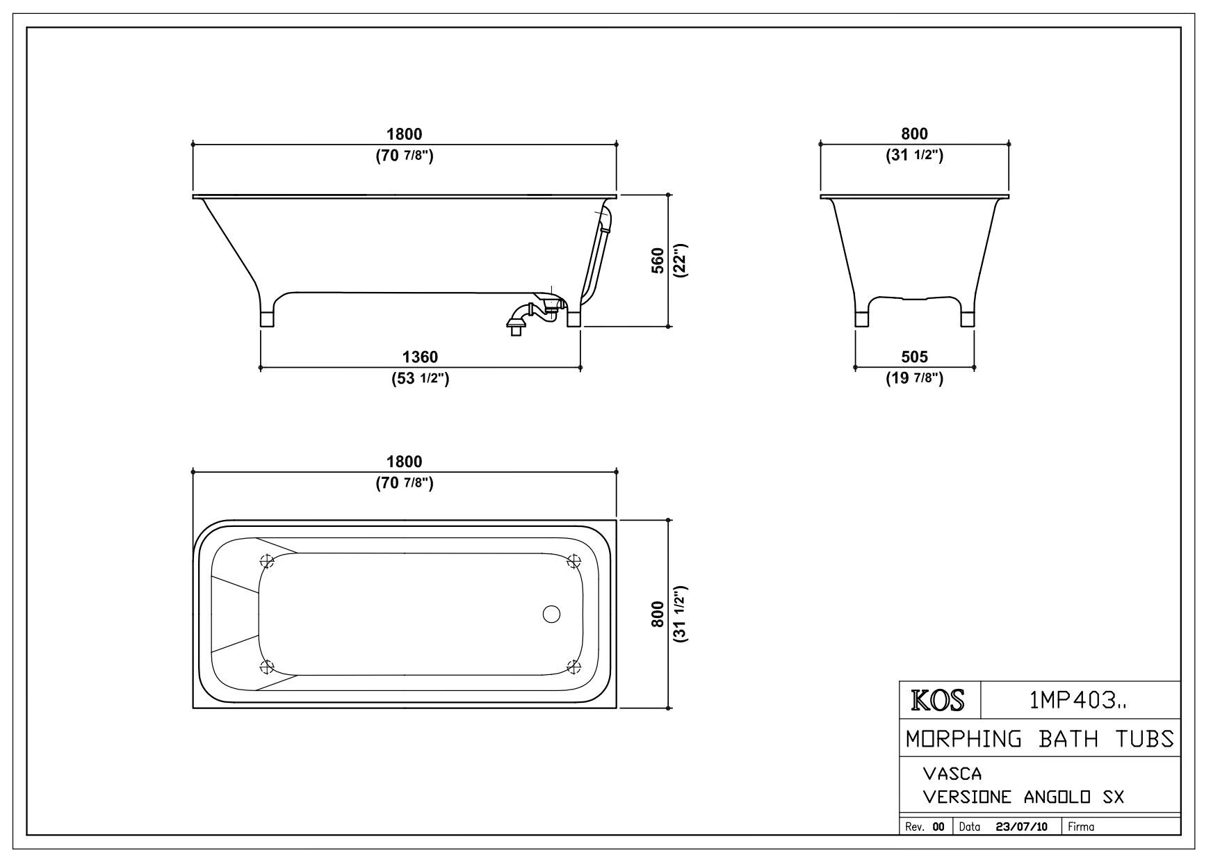 Прямоугольная ванна Zucchetti морфинг ARCH-00058812 - Вид №16