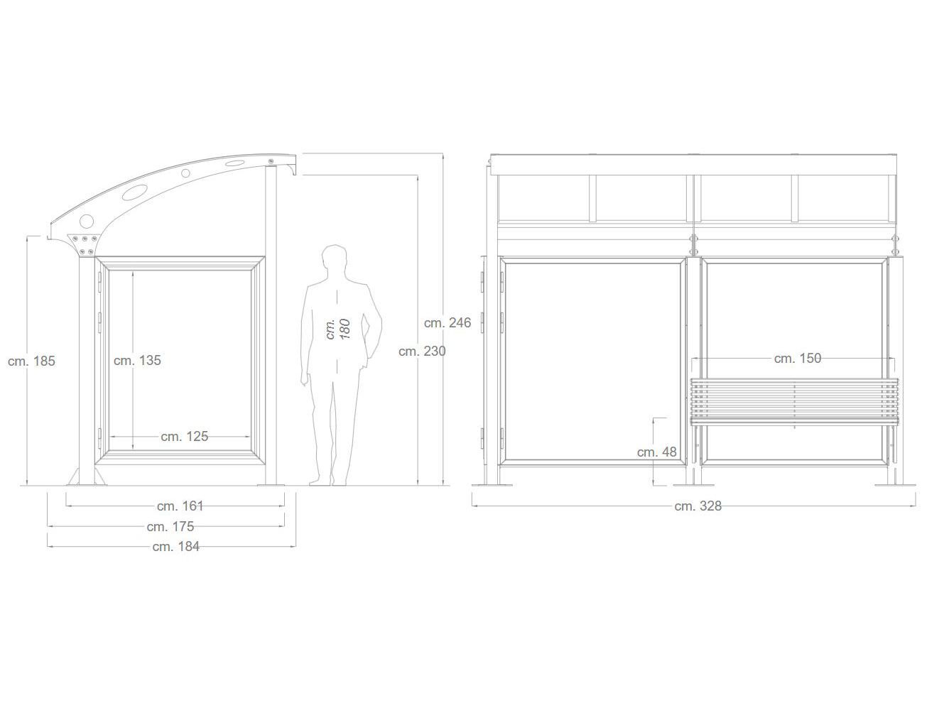 Консольный навес DIMCAR CIAMPINO ARCH-00087792 - Вид №2