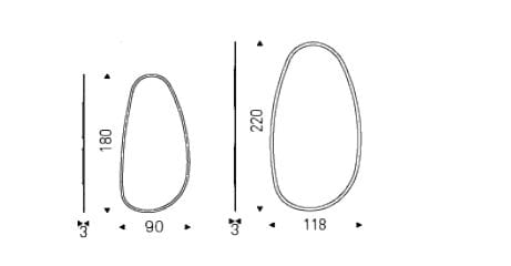 Настенное зеркало Cattelan italia HAWAII MAGNUM ARCH-00104921 - Вид №3